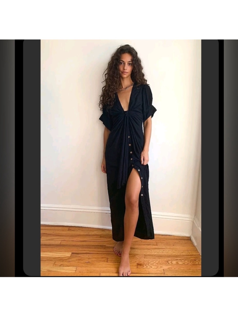 Free People Button Front Dress